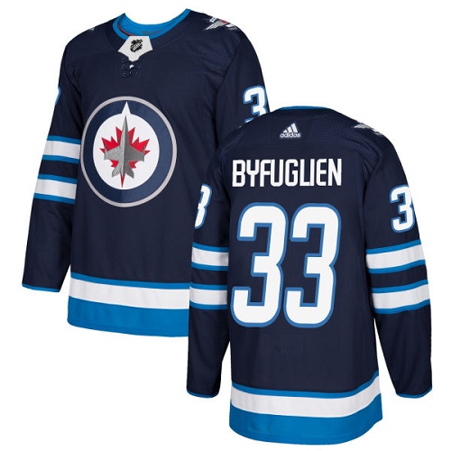 Adidas Winnipeg Jets 33 Dustin Byfuglien Navy Blue Home Authentic Stitched Youth NHL Jersey